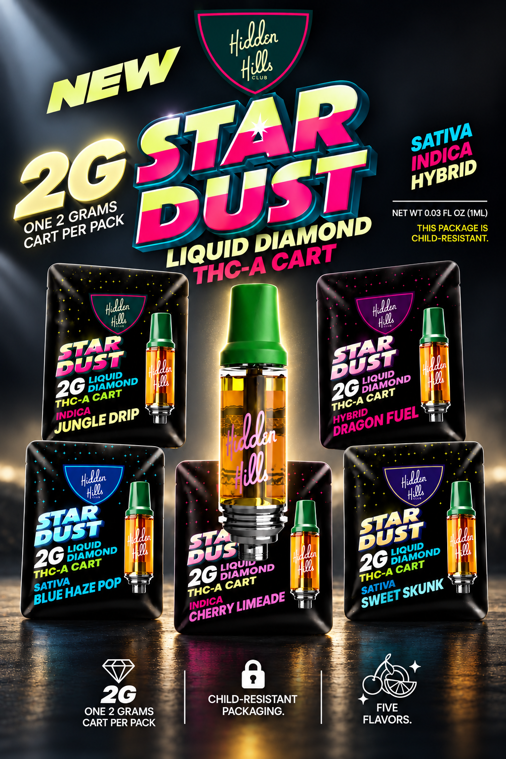 2G Stardust Liquid Diamond Blends - Hidden Hills Club