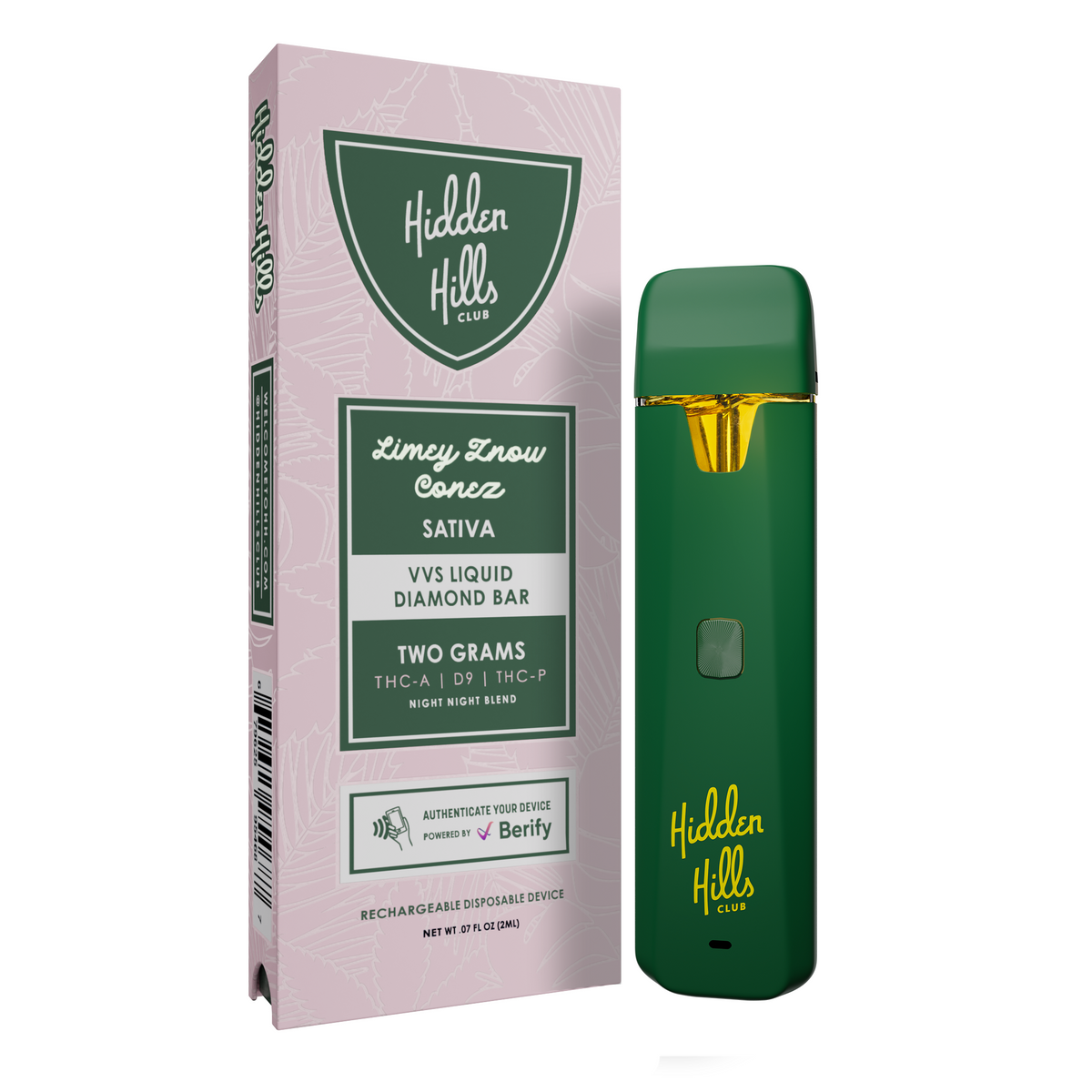 Limey Znow Conez | Sativa | Night Night Blend | hiddenhills.club