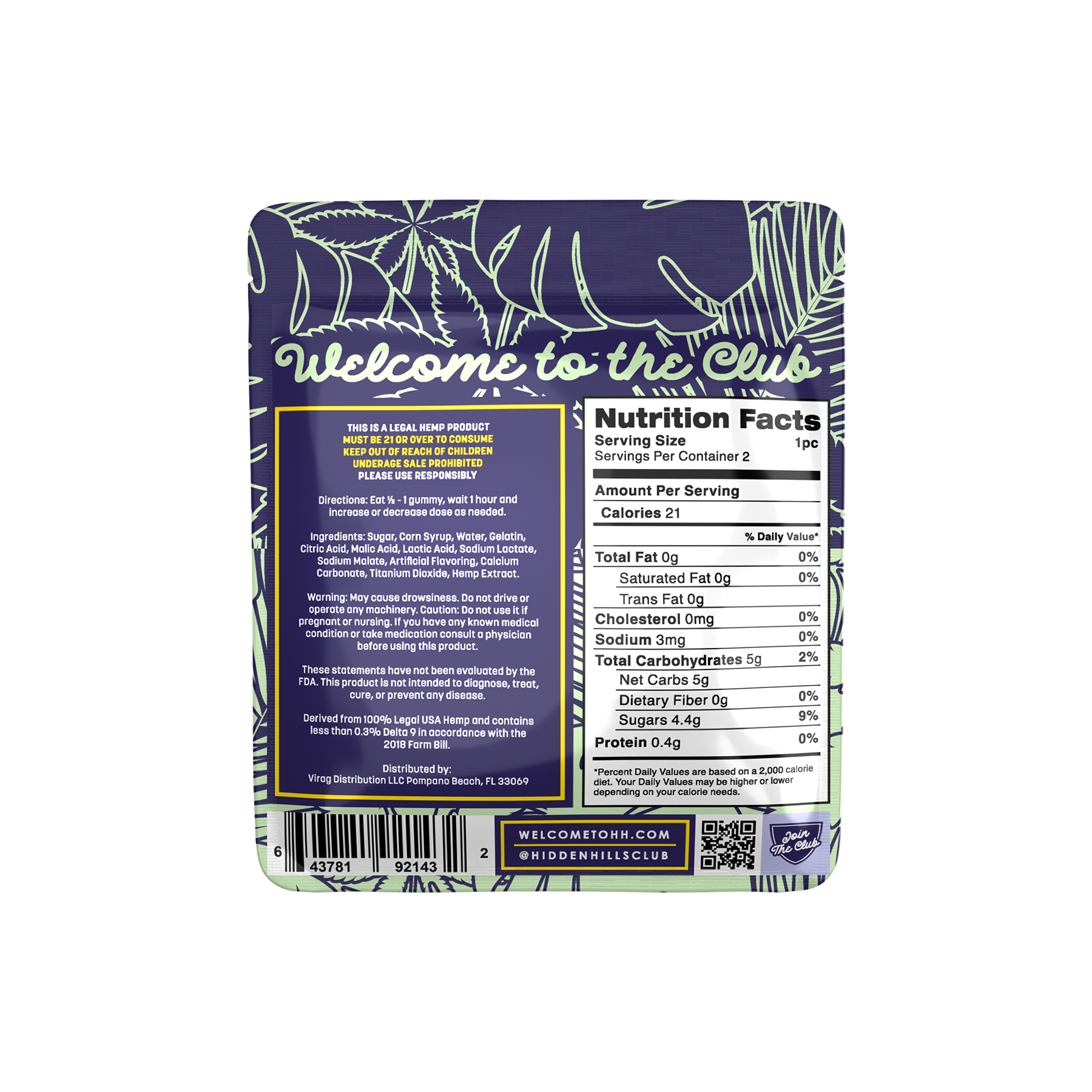 Sour Apple | Heady Blend | 1000mg Edibles