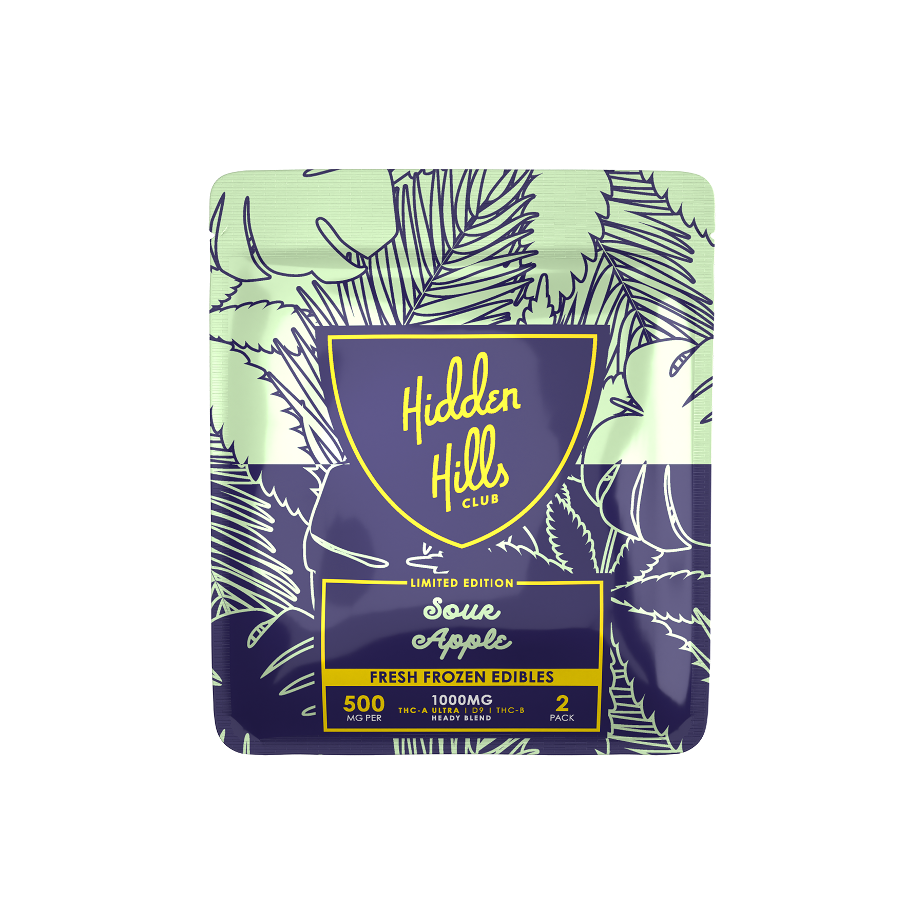 Sour Apple | Heady Blend | 1000mg Edibles