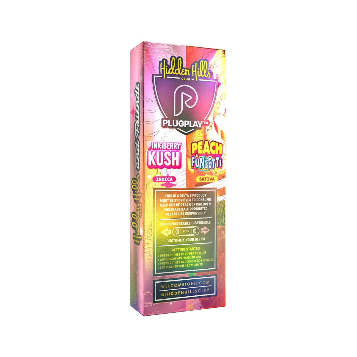 PlugPlay x Hidden Hills | THCa + THC-P 2G Disposable Vape Collab | Hidden Hills Club PlugPlay x Hidden Hills | THCa + THC-P 2G Disposable Vape Collab | Hidden Hills Club