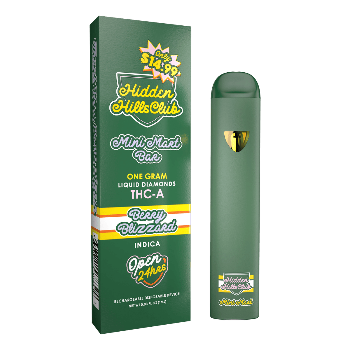 1G Liquid Diamonds Mini Mart Bar - Hidden Hills Club