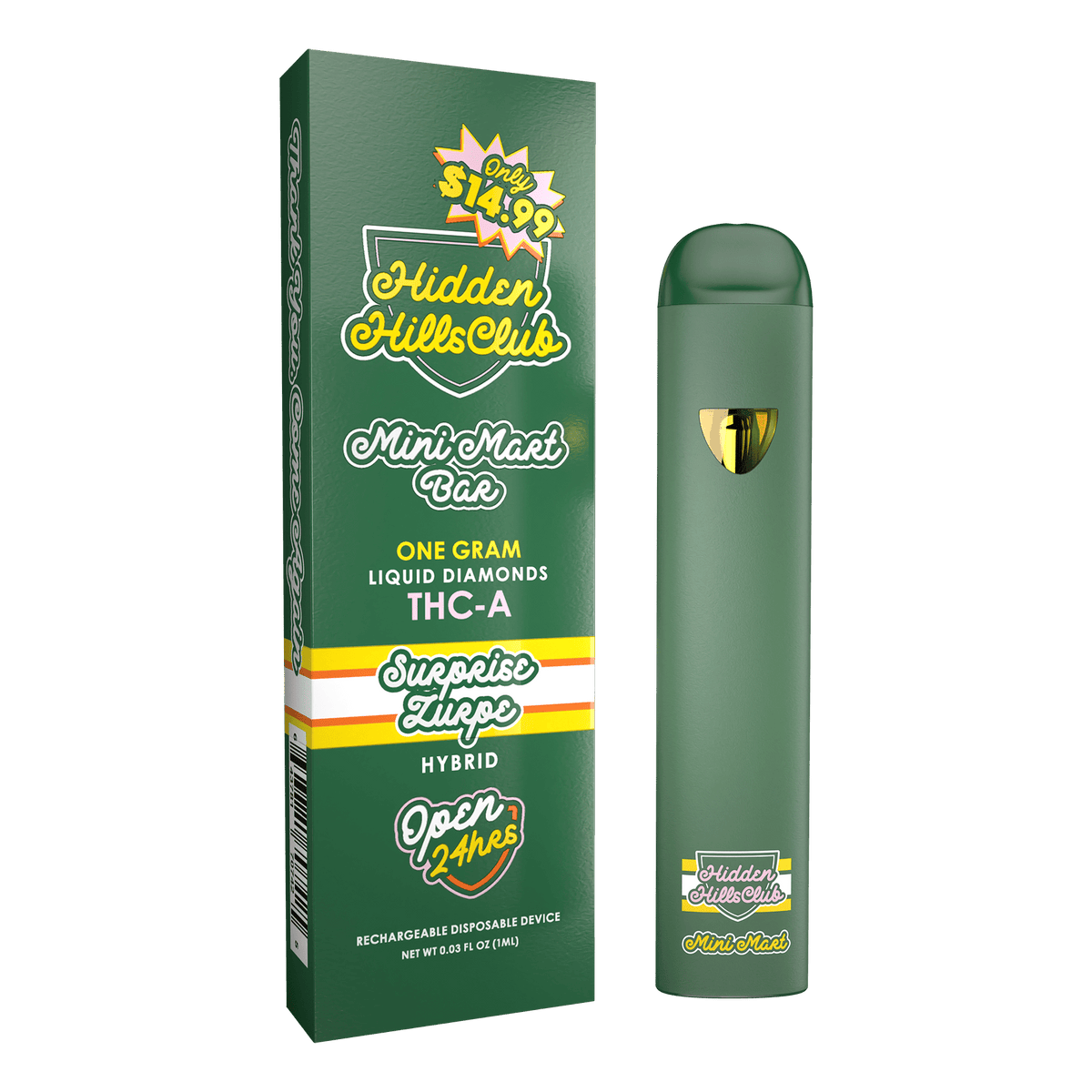 1G Liquid Diamonds Mini Mart Bar - Hidden Hills Club