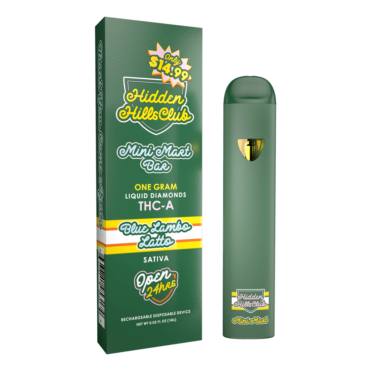 1G Liquid Diamonds Mini Mart Bar - Hidden Hills Club