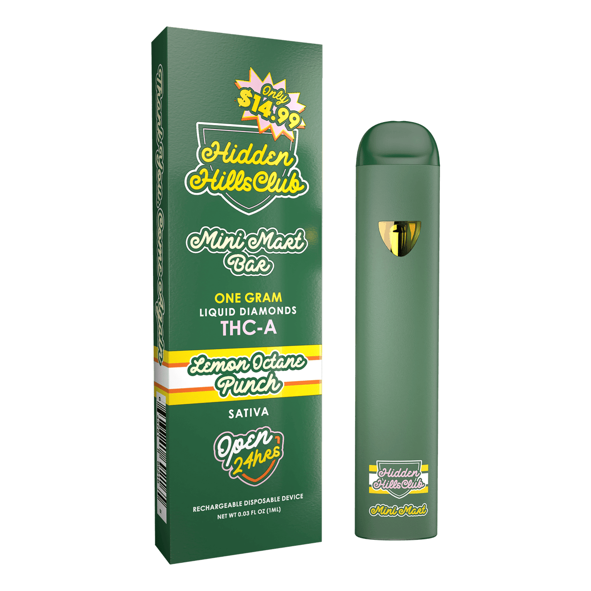 1G Liquid Diamonds Mini Mart Bar - Hidden Hills Club