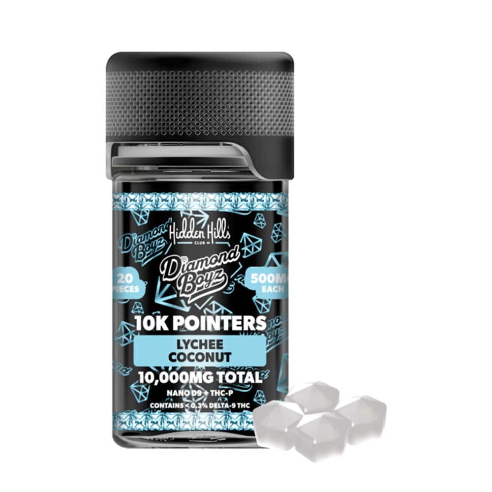 Hidden Hills 500MG Diamond Boyz 10k Pointers – Lychee Coconut