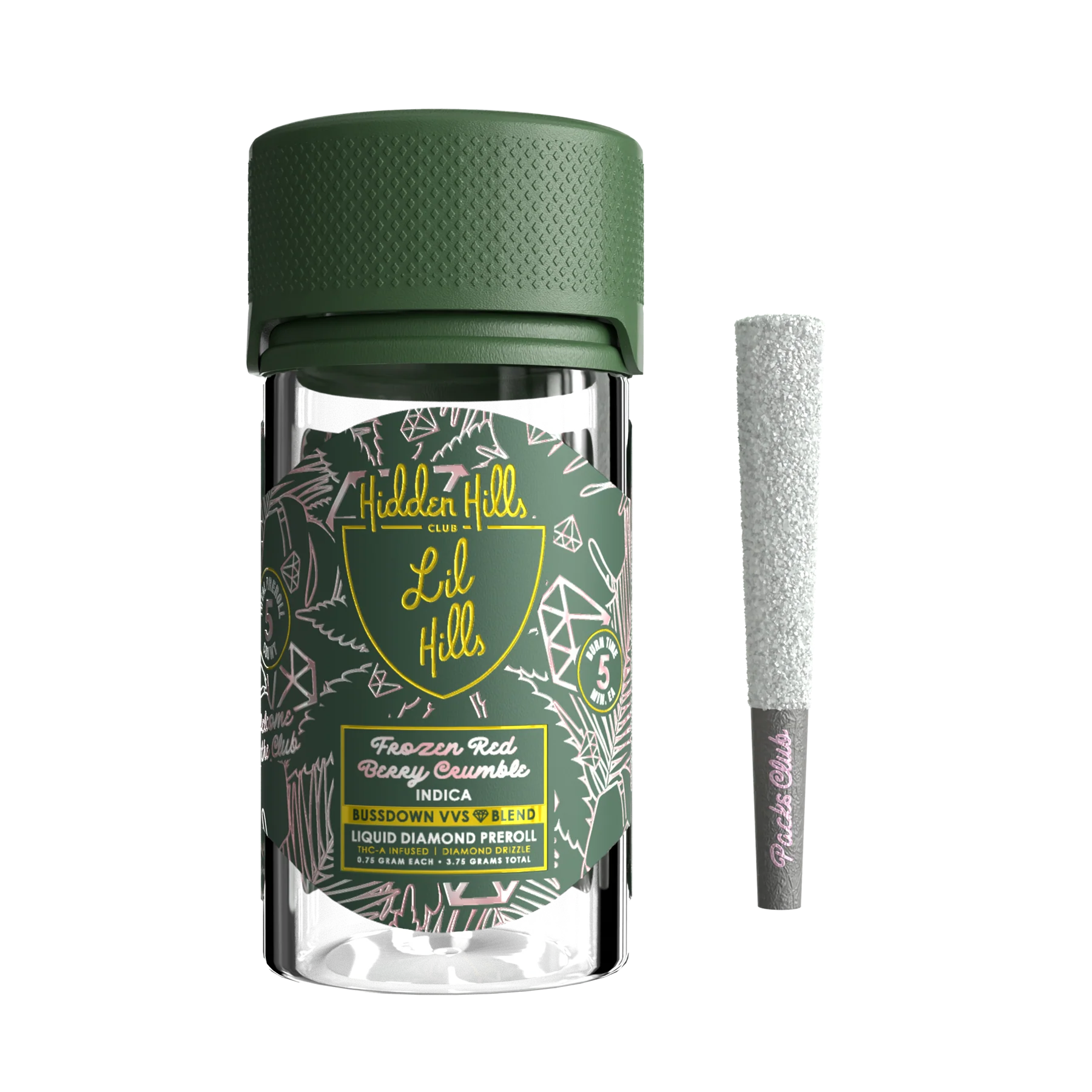 Hidden Hills Frozen Red Berry Crumble - Lil Hills 2.0 - Indica Pre-roll