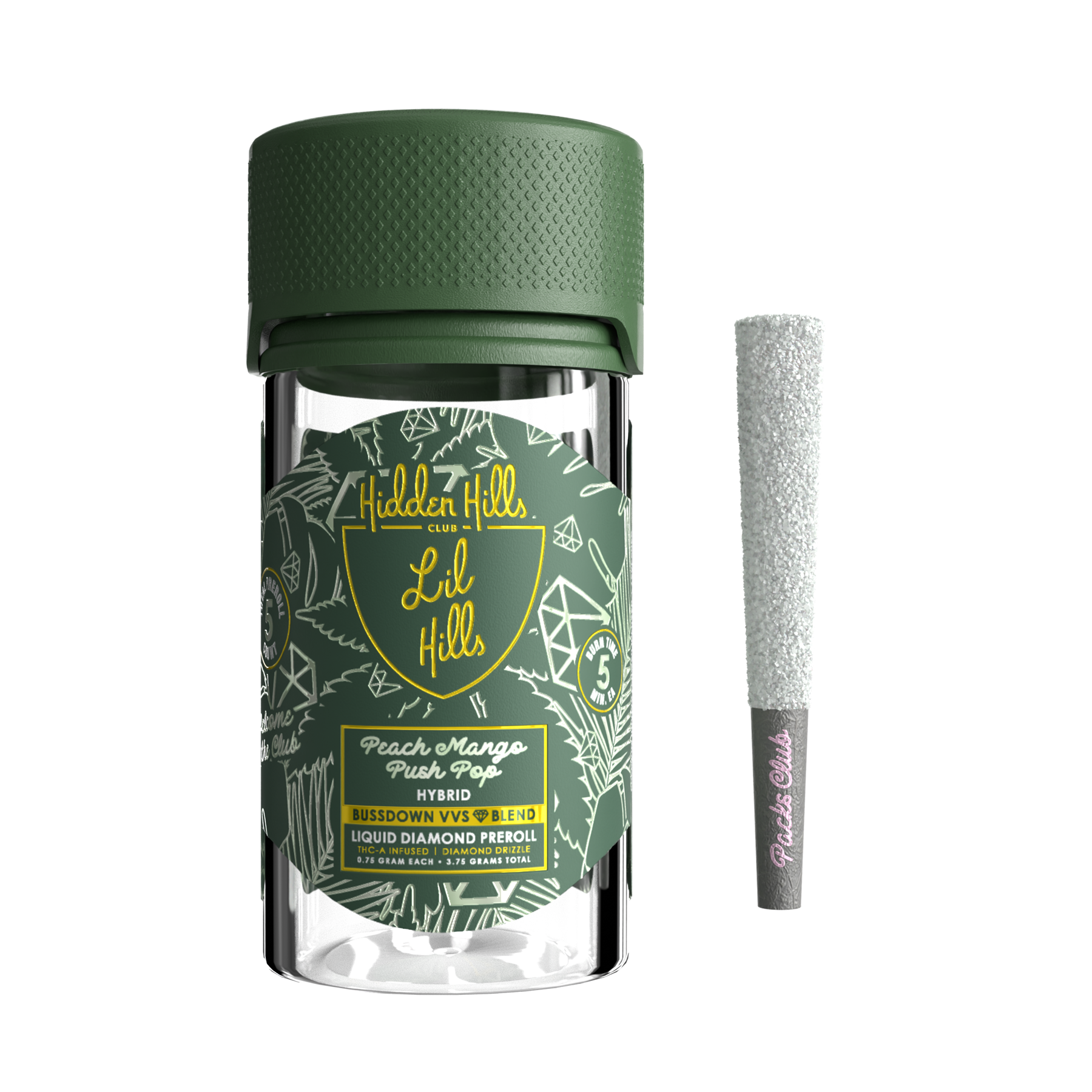 Hidden Hills 1G Diamond Drizzle Lil Hills 2.0 – Peach Mango Push Pop