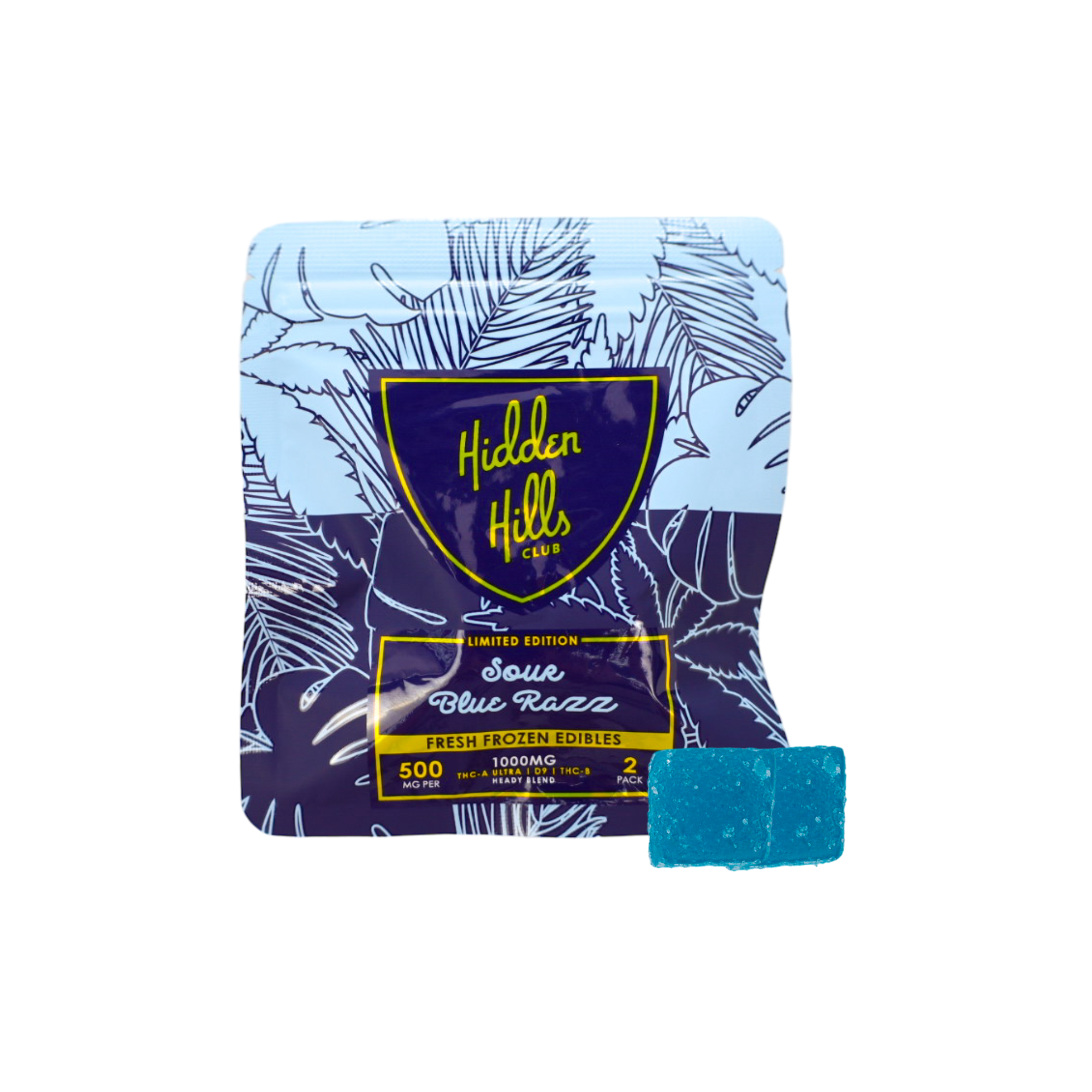 THC-A ULTRA, THC-B, D9 Sour Blue Razz Gummies