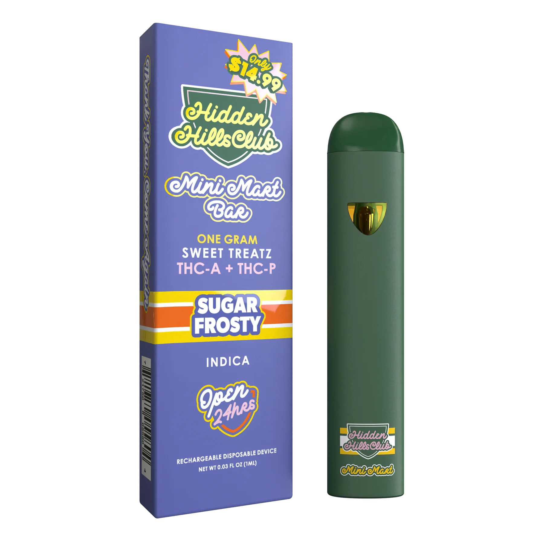 1G THCa + THC-P Sweet Treatz Disposable Vape | Mini Mart | Hidden Hills Club 1G THCa + THC-P Sweet Treatz Disposable Vape | Mini Mart | Hidden Hills Club