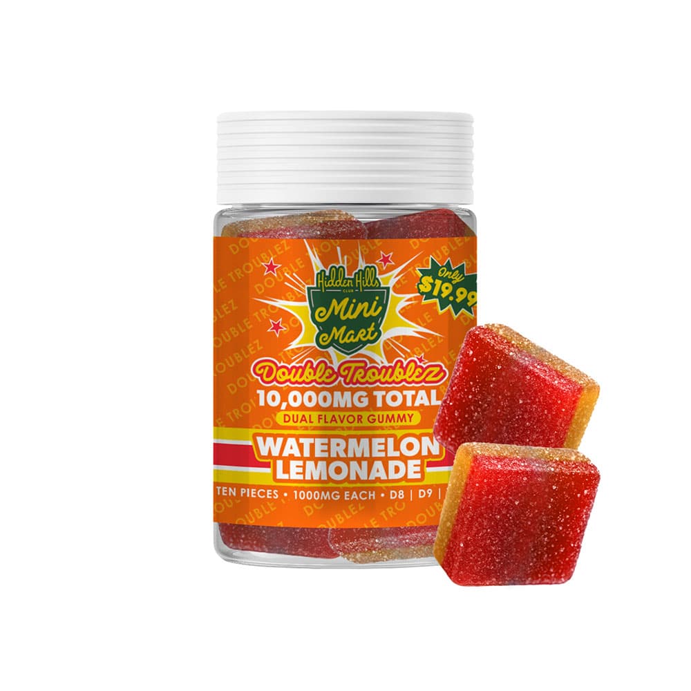 Hidden Hills 1000MG Mini Mart Double Troublez 10 ct – Watermelon Lemonade