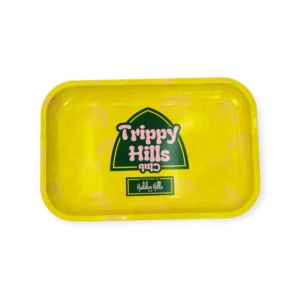 Hidden Hills Rolling Tray Yellow Accessories Smoking